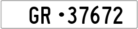 Trailer License Plate